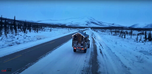 露營車終極試煉：在-51℃的冬季、一個人獨自駕車穿越阿拉斯加去北海看極光