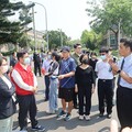 副總統當選人蕭美琴女士抵東華大學視察地震災情