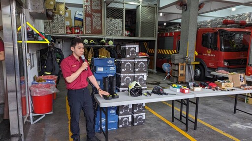 提昇消防戰力 宜蘭市周氏姊弟熱心捐贈救災救護器材