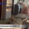 「不好意思我來晚了」野鹿突如好萊烏巨星登場撞破玻璃衝入餐廳 餐廳客人傻眼