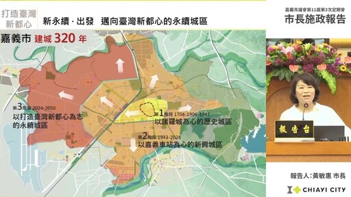 黃敏惠施政報告 推動嘉市永續發展打造台灣新都心