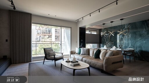 高彩度佐奢華建材勾勒現代風美宅，在新竹40坪中古屋裡實現理想生活樣貌
