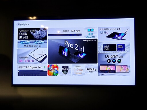 世界最輕 16 吋翻轉觸控筆電！LG gram Pro、Pro 2-in-1 全新上市 首創功能亮點一次看