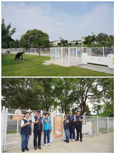 中市豐原區首座寵物專區啟用 社皮美樂地公園營造多元綠空間
