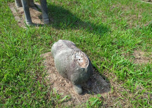 國定古蹟石像生羊首遭竊 新竹市文化局立即通報並報警處理