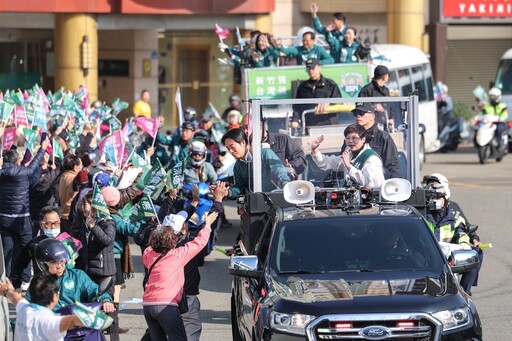 「賴清德+林志潔」聯合大車掃 新竹關鍵一席民主路上結伴同行