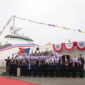 台船公司承造「雲林艦」交船「台北艦」命名下水 共同守護國土使命啟航