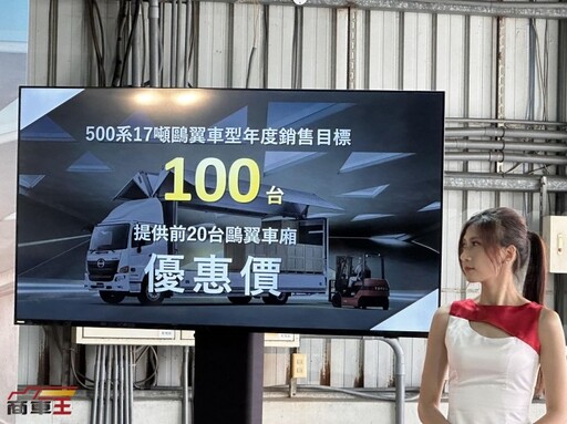 銷售目標 100 台、NX 臺灣國際物流率先交付 Hino 500 系列 17 噸 Trantechs 鷗翼車正式發表