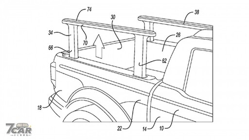 吊掛、固定好方便，Ford 公開可伸縮的貨床滑軌新專利