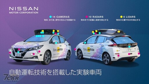 朝 2027 財政年度商業化營運邁進 Nissan 展示 Leaf 自動駕駛原型車