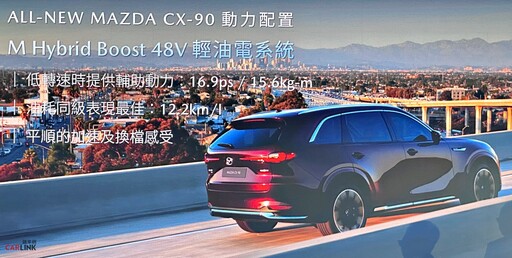 同級唯一縱置後驅正七人LSUV車格定位，ALL-NEW MAZDA CX-90 179萬元起全新登場！