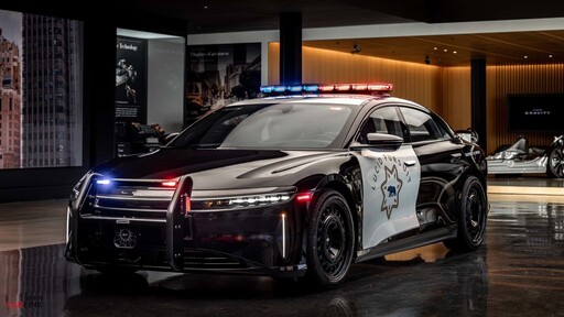 Lucid Air警車上路、車頂可配備無人機！但並非由美國捷足先登