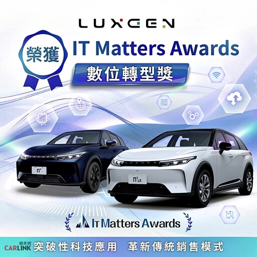 LUXGEN創新充電生態圈，獲第二屆「IT Matters Awards」數位轉型大獎！