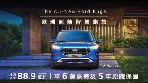 『最新優惠』Ford Focus舊換新75.9萬起，New Ford Kuga享6萬豪禮及5年原廠保固！