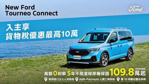 最新!Ford全車系享貨物稅減徵最高10萬元,入主New Ford Focus享貨物稅優惠70.9萬元起!
