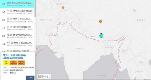 西藏規模7.1地震房屋倒塌畫面曝 深度僅10公里「已有9人遇難身亡」