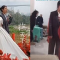 陸新郎婚禮被緊急召回部隊 妹妹穿西裝替代進行結婚儀式！引網熱議