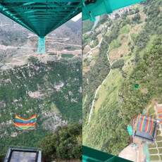 風景區驚見無繩高空彈跳 最高50公尺跳下去「只有一張網」接人