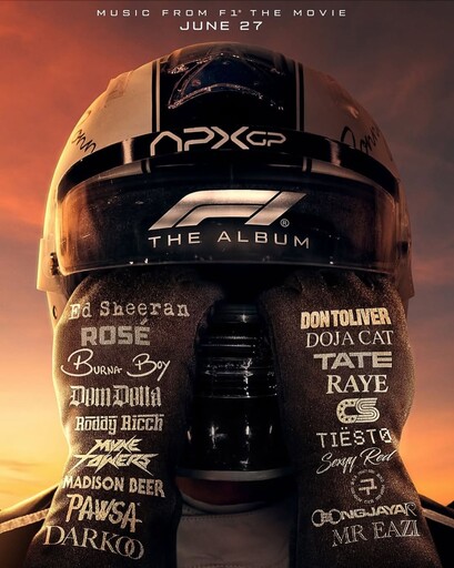 F1 電影原聲帶超豪華巨星陣容公開!ROSÉ、紅髮艾德、Doja Cat 眾星接力!