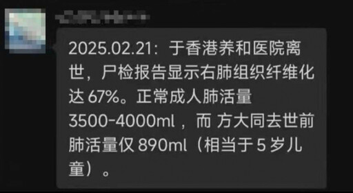 方大同病逝／網瘋傳方大同「肺嚴重纖維化」 經紀人回應：讓他好好離開