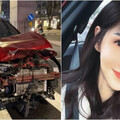 八點檔女星驚傳車禍！ 安全氣囊全爆「車頭撞爛」