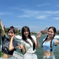 啦啦隊女神一粒濕身暢玩滑水樂園 八弟圓夢登上空軍一號