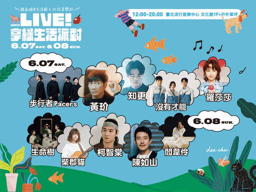 「2025 誠品綠色生活節×北流音樂趴」10組音樂人共組民謠派對 6/7-6/8連續兩日北流文化館登場