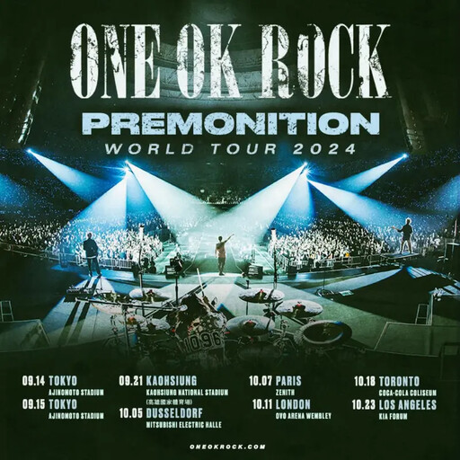921來台！ONE OK ROCK宣布高雄世運主場開唱