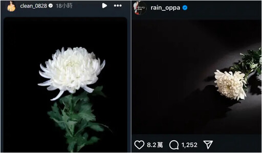 「黑白菊花圖」哀悼空難！GD、Rain都表態了