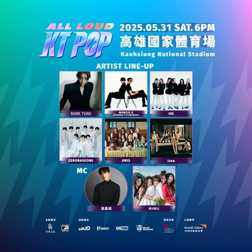 主辦加碼福利!2025最狂KT POP拼盤降臨高雄