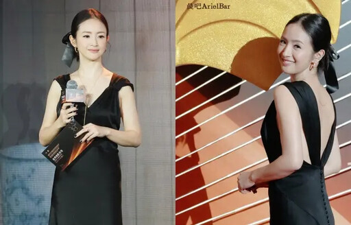 美肌濾鏡全關!林依晨穿深V禮服登金雞紅毯