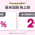 2025中信foodpanda聯名卡平台消費最高30%回饋