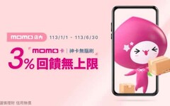 2024 momo聯名卡站內 3~7%/服飾5%回饋