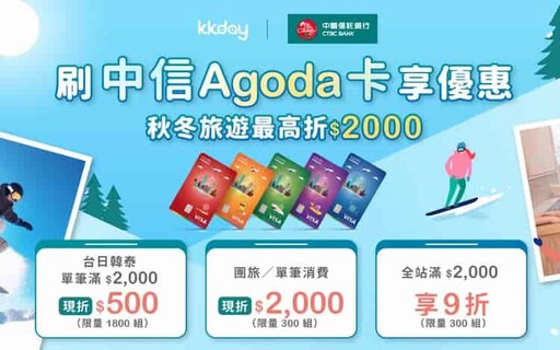 2024 KLOOK/kkday推薦信用卡雙11優惠，最高10%回饋