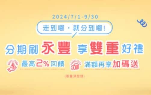 2024永豐幣倍卡國外網購/旅遊最高7%現金回饋