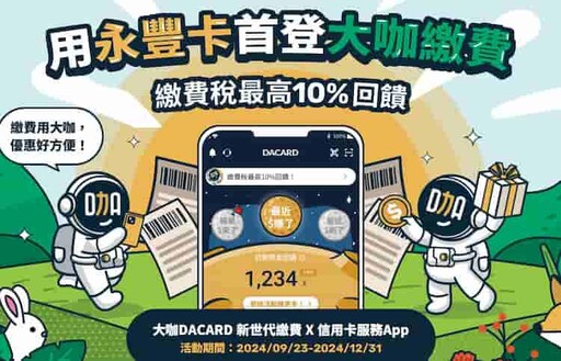 2024永豐現金回饋Green卡，綠色5%/繳費登錄10%回饋