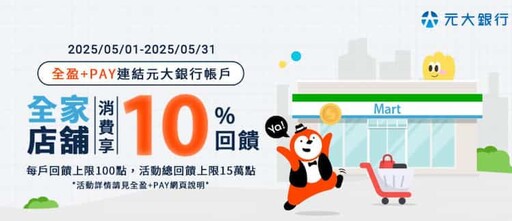 2025全盈Pay優惠彙整，綁信用卡最高5.1%回饋