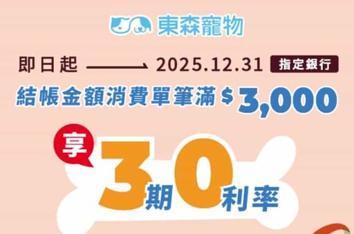 2025寵物通路信用卡優惠,最高10%回饋/6期0利率