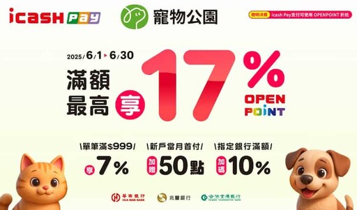2025寵物通路信用卡優惠,最高10%回饋/6期0利率
