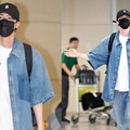 韓國天團BTS防彈少年團成員JIN現身仁川機場搭，做出一舉動讓粉絲全融化！