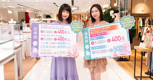 SOGO母親節爆買必看：全台回饋最高20%＋復興館家電最高回饋40%還送黃金、忠孝化妝品3.8折起