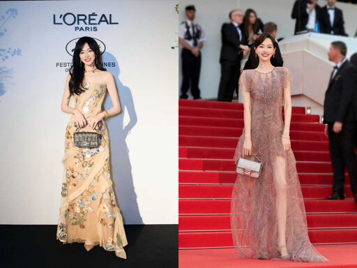 唐嫣亮相2025坎城影展、仙氣逼人!兩套絕美高訂化身Fendi Queen、詮釋甜而不膩