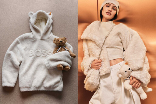 軟萌卻超有型!BOSS × STEIFF泰迪熊聯名太可愛、惠利示範「熊抱系穿搭」超犯規