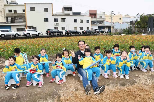 彰化市花漾Chill賞花樂 田間稻草藝術與花海浪漫綻放