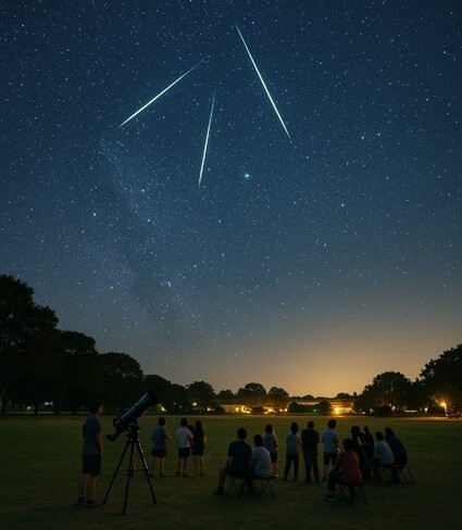 百顆流星雨夏季浪漫來襲！ 高雄美濃區-同學農場夜空將上演星光秀