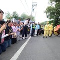 白沙屯媽祖遶境南投 許淑華名間跪迎鑾駕祈願