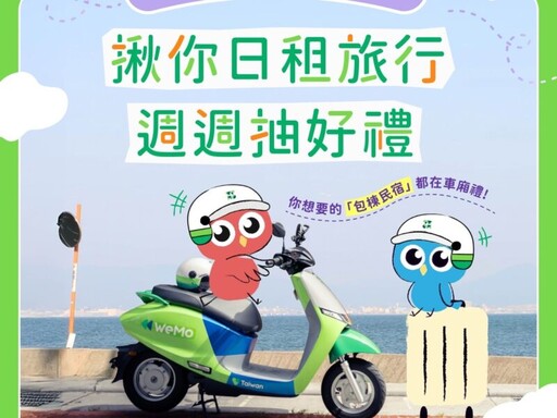 全台首創！奧丁丁攜手 WeMo 推動永續出行 整合住宿與交通雙平