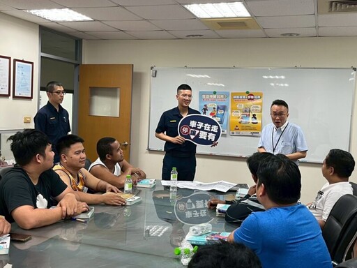 防詐宣導再出擊 岡山警分局長空中傳聲以台語推廣反詐騙