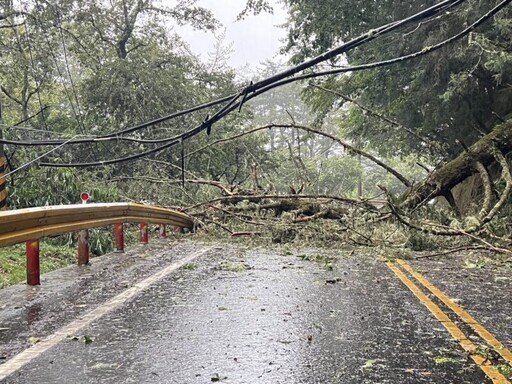 凱米颱風致梨山地區道路受損 幸福巴士即起暫停行駛