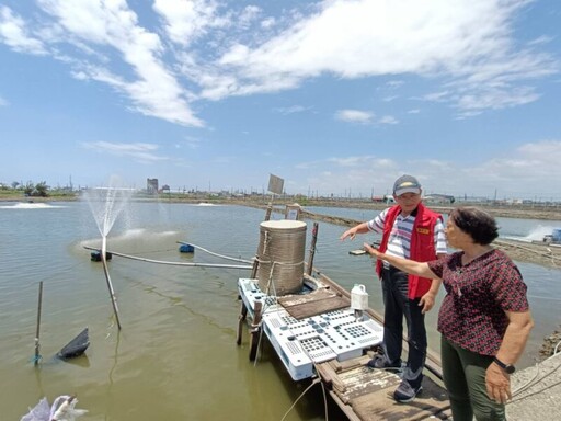 凱米颱風致災 市府羅副市長及海洋局局長現勘養殖魚塭受損情況